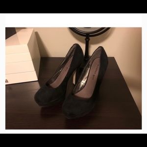 Madden Girl Black Velvet Heels